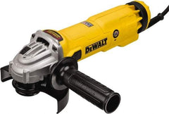 DeWALT - 4-1/2 & 5" Wheel Diam, 11,000 RPM, Corded Angle & Disc Grinder - 5/8-11 Spindle - Strong Tooling