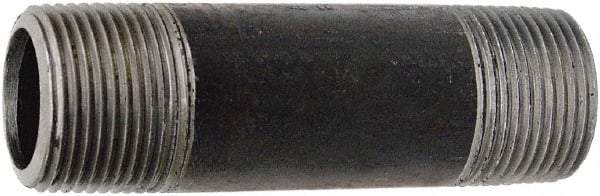 Value Collection - Schedule 80, 3" Diam x 12" Long Black Pipe Nipple - Threaded - Strong Tooling