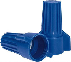 Ideal - 3, 12 to 2, 6 AWG, 600 Volt, Flame Retardant, Wing Twist on Wire Connector - Blue, 221°F - Strong Tooling