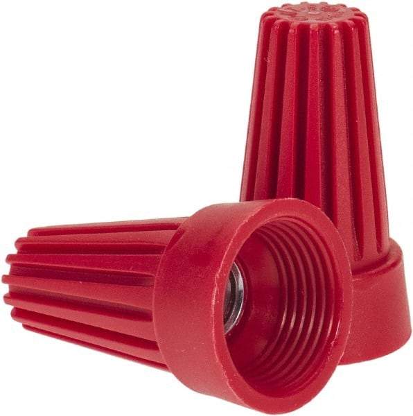 Ideal - 2, 14 to 4, 12 AWG, 600 Volt, Flame Retardant, Standard Twist on Wire Connector - Red, 221°F - Strong Tooling