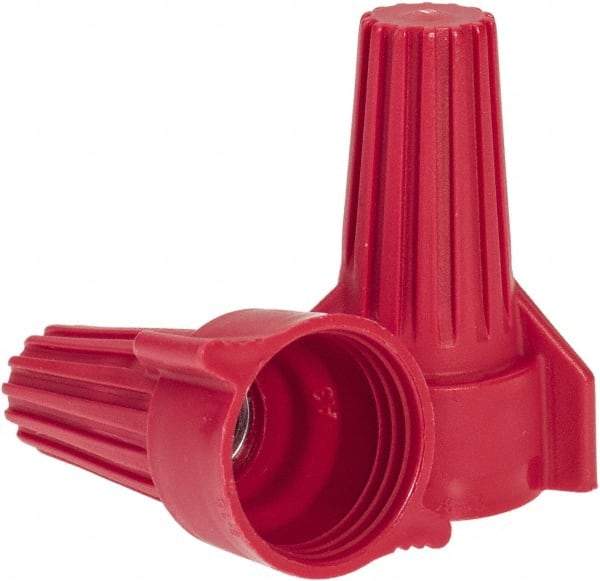 Ideal - 2, 14 to 5, 12 AWG, 600 Volt, Flame Retardant, Wing Twist on Wire Connector - Red, 221°F - Strong Tooling