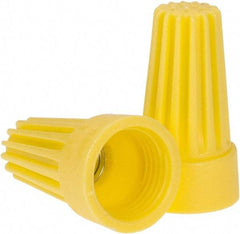 Ideal - 2, 18 to 2, 12 AWG, 600 Volt, Flame Retardant, Standard Twist on Wire Connector - Yellow, 221°F - Strong Tooling