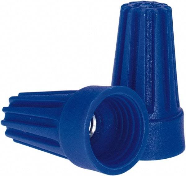 Ideal - 3, 20 to 3, 16 AWG, 300 Volt, Flame Retardant, Standard Twist on Wire Connector - Blue, 221°F - Strong Tooling