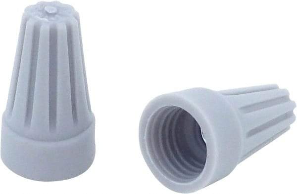 Ideal - 3, 22 to 2, 16 AWG, 300 Volt, Flame Retardant, Standard Twist on Wire Connector - Gray, 221°F - Strong Tooling