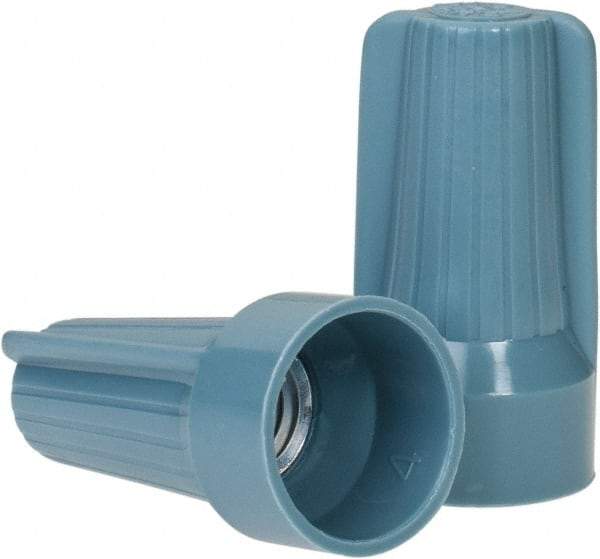 Ideal - 2, 12 to 2, 6 AWG, 600 Volt, Flame Retardant, Standard Twist on Wire Connector - Blue & Gray, 221°F - Strong Tooling