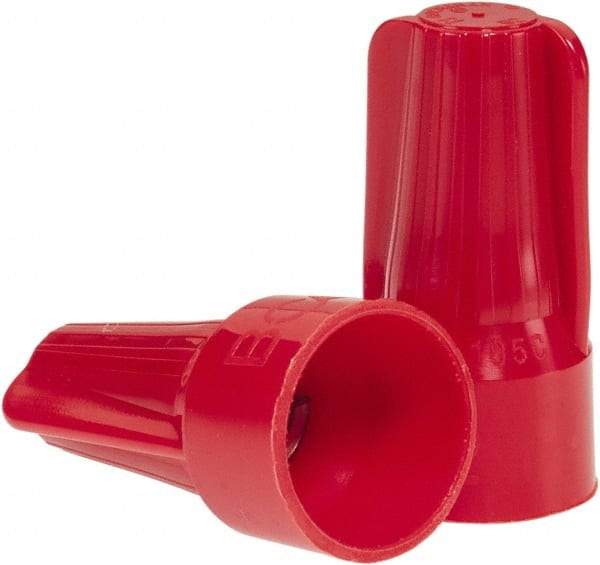 Ideal - 2, 18 to 5, 12 AWG, 600 Volt, Flame Retardant, Standard Twist on Wire Connector - Red, 221°F - Strong Tooling