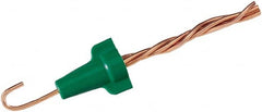 Ideal - 2, 14 to 4, 12 AWG, 600 Volt, Flame Retardant, Wing Twist on Wire Connector - Green, 221°F - Strong Tooling