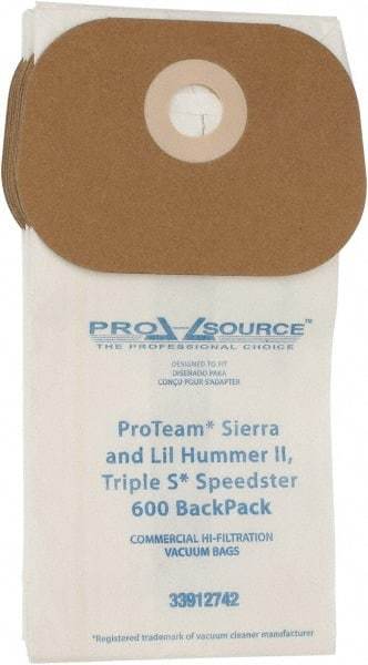 PRO-SOURCE - Meltblown Polypropylene & Paper Vacuum Bag - For ProTeam Sierra & Lil Hummer II (Open top bag), Triple S Speedster 600 Backpack - Strong Tooling