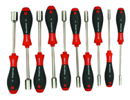 10 Piece - 3/16 - 5/8 - SoftFinish® Cushion Grip Inch Nut Driver Set - Strong Tooling