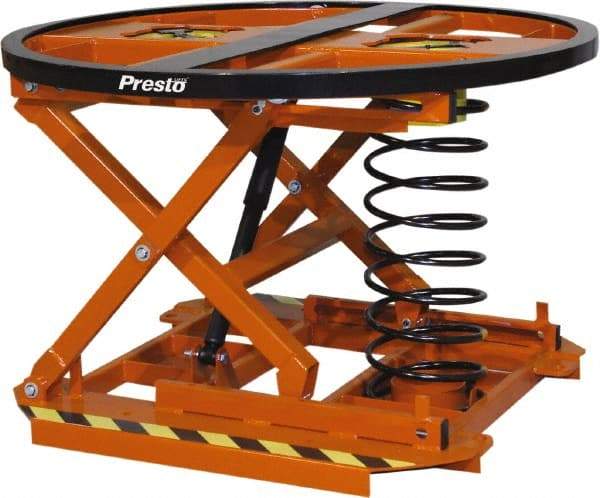 Presto Lifts - 4,500 Lb Capacity Steel Leveler - 43-5/8" Diam x 28" High - Strong Tooling