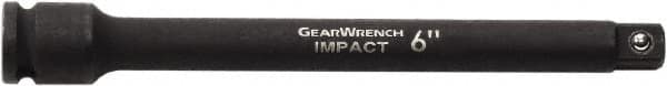 GearWrench - 1/4" Drive Impact Socket Extension - 2" OAL, Black Finish - Strong Tooling