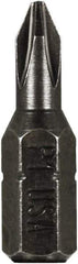 Montana - #1 Phillips Screwdriver Bit - 1/4" Hex Drive, 1" OAL - Strong Tooling