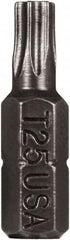 Montana - T25 Torx Bit - 1/4" Hex Drive, 1" OAL - Strong Tooling