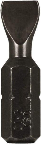 Montana - 9/32" Slotted Screwdriver Bit - 1/4" Hex Drive, 1" OAL - Strong Tooling