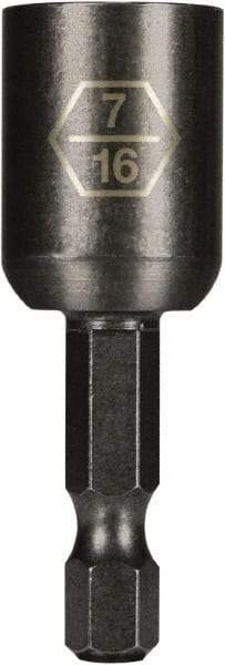 Montana - 7/16" Magnetic Nutsetter - 1/4" Hex Drive, 2" OAL - Strong Tooling