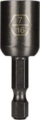 Montana - 7/16" Magnetic Nutsetter - 1/4" Hex Drive, 2" OAL - Strong Tooling