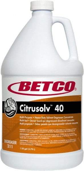 Betco - 1 Gal Bottle Cleaner/Degreaser - Liquid, Citrus - Strong Tooling