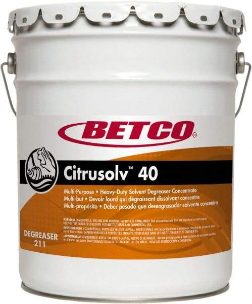 Betco - 5 Gal Bucket Cleaner/Degreaser - Liquid, Citrus - Strong Tooling