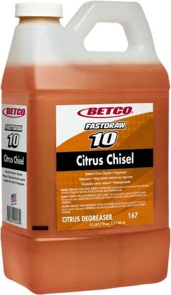 Betco - 2 L Bottle Cleaner/Degreaser - Liquid, Citrus - Strong Tooling