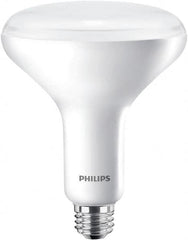 Philips - 9 Watt LED Flood/Spot Medium Screw Lamp - 2,700°K Color Temp, 650 Lumens, 120 Volts, Dimmable, Shatter Resistant, BR40, 25,000 hr Avg Life - Strong Tooling