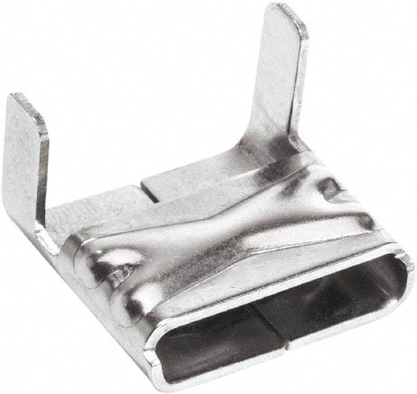 IDEAL TRIDON - Stainless Steel Banding Strap Buckle - 3/4" Wide x 0.02" Thick - Strong Tooling