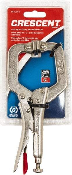 Crescent - 6" OAL C-Clamp Locking Pliers - Strong Tooling