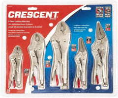 Crescent - 5 Piece Locking Plier Set - Strong Tooling