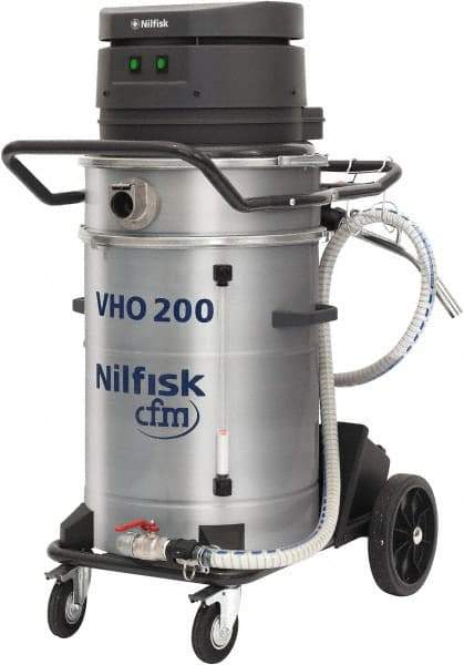 Nilfisk - 14 Gal, Painted Steel Tank, Dry, Machine Shop Vacuum Cleaner - 13.3 Amps - Strong Tooling