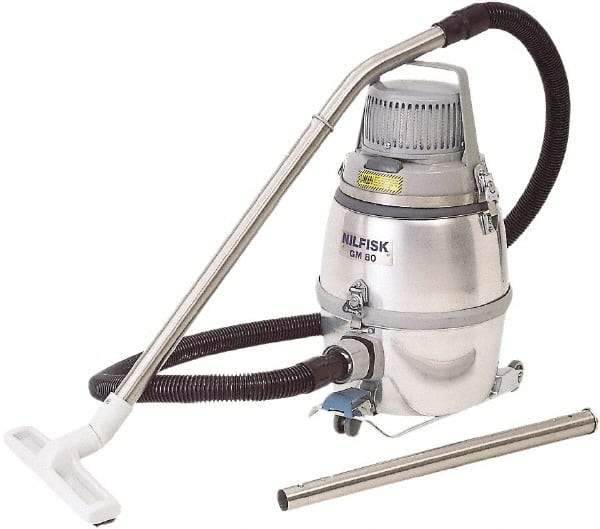 Nilfisk - 3.24 Gal, Aluminum Tank, Dry, Clean Room Vacuum Cleaner - 1.5 hp, 10 Amps - Strong Tooling