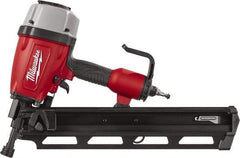 Milwaukee Tool - 3-1/2" Nail Length, 2-1/2 to 3.8mm Nail Diam, 0.15 Gauge Framing Air Nailer - Strong Tooling