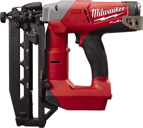 Milwaukee Tool - Cordless Finish Nailer - 16 Gauge Nail Diam, 3/4 to 2-1/2" Long Nail, Batteries Not Included - Strong Tooling