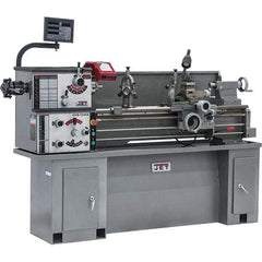 Jet - 13" Swing, 43" Between Centers, 230 Volt, Single Phase Bench Lathe - 2 hp, 70 to 2,000 RPM, 1-3/8" Bore Diam, 28-1/2" Deep x 30" High x 79" Long - Strong Tooling