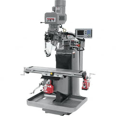 Jet - 9" Table Width x 49" Table Length, Electronic Variable Speed Control, 3 Phase Knee Milling Machine - 3 hp - Strong Tooling