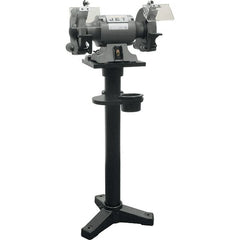 Jet - 10" Wheel Diam x 1" Wheel Width, 1-1/2 hp Bench Grinder - 1 Phase, 1,720 Max RPM, 115 Volts - Strong Tooling