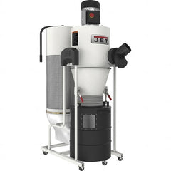 Jet - 1µm, 115 Volt Portable Dust Collector - 22" Long x 47" Deep x 67-9/16" High, 4" Connection Diam, 6,396' per min Air Flow - Strong Tooling