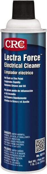 CRC - 18 Ounce Aerosol Electrical Grade Cleaner/Degreaser - 39,000 Volt Dielectric Strength, Nonflammable - Strong Tooling