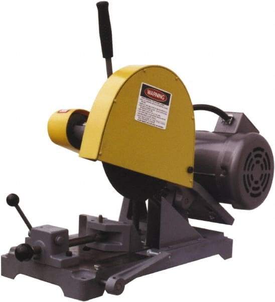 Kalamazoo - 10" Blade Diam, 5/8" Arbor Hole, Straight Chop & Cutoff Saw - 3,450 RPM, 3 hp, 220/440 Volts, 1 or 3 Phase - Strong Tooling