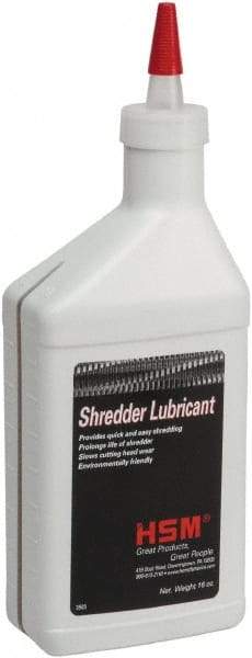 HSM of America - 16 oz Shredder Lubricant - Use with Paper Shredders - Strong Tooling