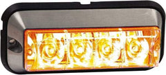 Buyers Products - Quad Flash Rate, Surface Mount Emergency Strobe Light Assembly - Powered by 12 to 24 Volts, Amber - Strong Tooling