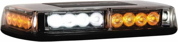 Buyers Products - Variable Flash Rate, Magnetic or Permanent Mount Emergency LED Lightbar Assembly - Powered by DC, Amber & Clear - Strong Tooling