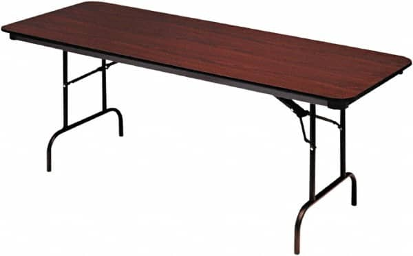 ICEBERG - 30" Long x 96" Wide x 29" High, Folding Table - Mahogany - Strong Tooling