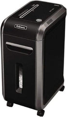 FELLOWES - 5/64 x 9/16" Strip, 12 Sheet Mirco Cut Paper Micro Cut Shredder - 17-5/16" Long x 11-7/16" Wide x 23-3/16" High, Level 5 Security, 9 Gal Wastebasket - Strong Tooling