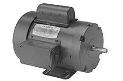 Leeson - 2 Max hp, 1,740 Max RPM, Electric AC DC Motor - 115/208-230 V Input, Single Phase, 145T Frame - Strong Tooling