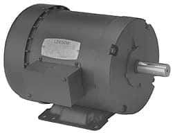 Leeson - 1/4 Max hp, 1,725 Max RPM, Electric AC DC Motor - 208-230/460 V Input, Three Phase, 48 Frame - Strong Tooling