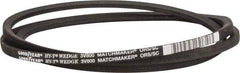 Continental ContiTech - Section 3V, 80" Outside Length, V-Belt - Fiber Reinforced Wingprene Rubber, HY-T Wedge MatchmakerEnvelope, No. 3V800 - Strong Tooling