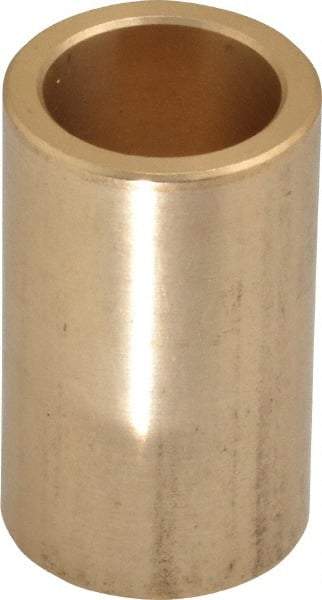 Made in USA - 9/16" Inside x 3/4" Outside Diam, Cast Bronze Sleeve Bearing - 1-1/4" OAL - Strong Tooling