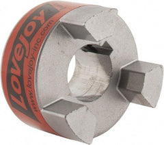 Lovejoy - 3/4" Max Bore Diam, 3/16" x 3/32" Keyway Width x Depth, Flexible Coupling Hub - 1-3/4" OD, 2.12" OAL, Sintered Iron, Order 2 Hubs & 1 Spider for Complete Coupling - Strong Tooling