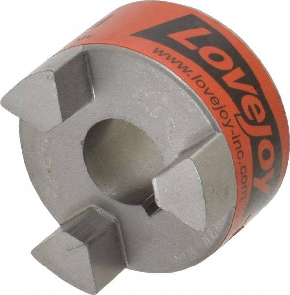 Lovejoy - 20mm Max Bore, 6mm x 2.8mm Keyway Width x Depth, Flexible Coupling Hub - 2.11" OD, 2-1/2" OAL, Sintered Iron, Order 2 Hubs & 1 Spider for Complete Coupling - Strong Tooling