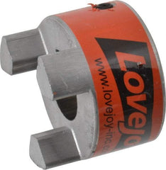 Lovejoy - 1-1/8" Max Bore Diam, 1/4" x 1/8" Keyway Width x Depth, Flexible Coupling Hub - 2.54" OD, 3-1/2" OAL, Sintered Iron, Order 2 Hubs & 1 Spider for Complete Coupling - Strong Tooling