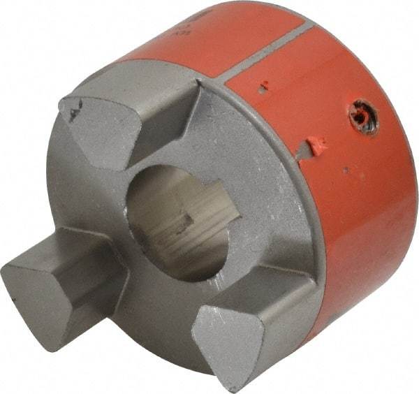 Lovejoy - 24mm Max Bore, 8mm x 3.3mm Keyway Width x Depth, Flexible Coupling Hub - 2.54" OD, 3-1/2" OAL, Sintered Iron, Order 2 Hubs & 1 Spider for Complete Coupling - Strong Tooling